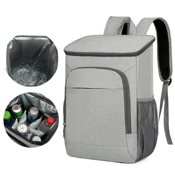 Тепловой рюкзак объемом 20 л, Водонепроницаемая Утолщенная сумка-холодильник, Большая Изолированная сумка-холодильник для семейного школьного пикника, изолированная сумка
