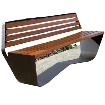 Уличная мебель, деревянная скамейка по индивидуальному заказу, водонепроницаемые современные садовые сиденья, скамейка ожидания в парке