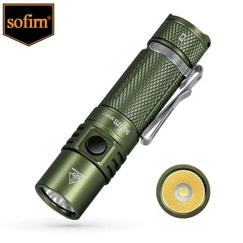 Цветной Sofirn SP10 V3.0 Мощный светодиодный фонарик AA 14500 Light 90 CRI LH351D 1000lm Mini EDC Torch Водонепроницаемый Фонарь