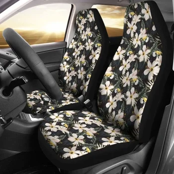 Чехлы для автомобильных сидений Hawaii Tropical Toucans Hibiscus, упаковка из 2 универсальных защитных чехлов для передних сидений