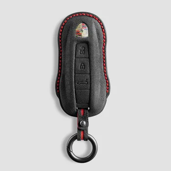 Чехол Для автомобильных ключей Из Алькантары Porsche Panamera Spyder Carrera Macan Cayman Cayenne 911 970 981 991 Аксессуары