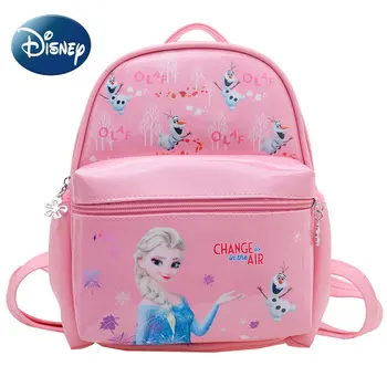 Школьная сумка Disney Frozen для девочек, студенческий мини-рюкзак для малышей, розовая милая прочная роскошная дизайнерская детская сумка, Бесплатная доставка