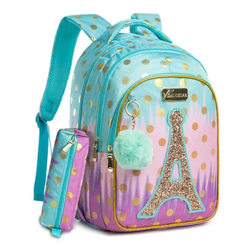 Школьная сумка, рюкзак для детей, Рюкзаки для школы, подростков, девочек, Вышитые блестками Школьные сумки для девочек, школьные принадлежности