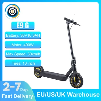 Электрические скутеры Kepow E9G 400W 10.5Ah 30km/h Электрический Скутер Для Взрослых 10-дюймовая Пневматическая Шина e scooter Склад в Европе