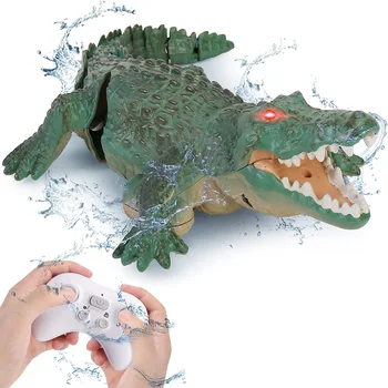 2,4 Г Raido RC Имитационная Модель Крокодила Скоростной Катер Водонепроницаемый Длительный Срок службы Батареи Лодка с Дистанционным Управлением Детские Водные Игрушки Подарок
