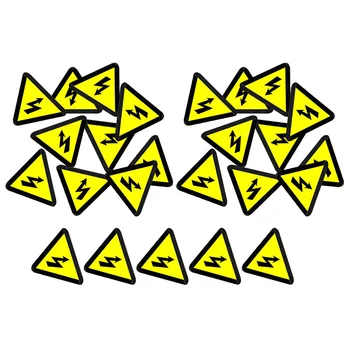 25 Шт Наклеек с Логотипом, Предупреждающая О Высоком Напряжении Желтая Этикетка, Опасность Для Электрической Панели Impresora De