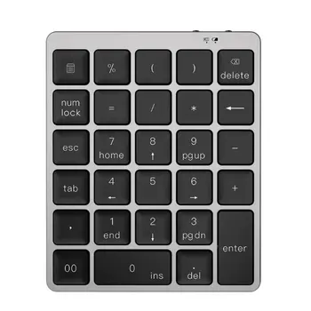 28 клавиш беспроводной цифровой клавиатуры Bluetooth Из алюминиевого сплава, Ультратонкая мини-цифровая панель M17F