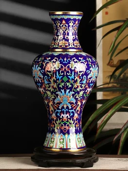 37 см Цзиндэчжэньская керамическая ваза с античной эмалью, Цветочная композиция для дома в китайском стиле, гостиной, украшения