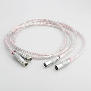Audiocrast Сбалансированный Соединительный кабель XLR Серии Valhalla С Карбоновым разъемом XLR от Мужчины к Женщине Аудио Сбалансированный шнур