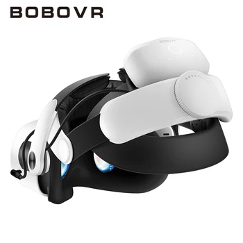 BOBOVR M2 Pro + Ремешок с батарейным отсеком для Oculus Quest 2 VR Elite Halo Ремешок с Регулируемым Комфортом батарейного отсека для Meta Quest2 VR