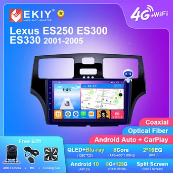 EKIY T7 Android 10,0 Carplay Автомагнитола Для Lexus ES300 ES330 XV30 ES250 2001-2006 Авторадио 2Din Навигация GPS 4G Головное устройство