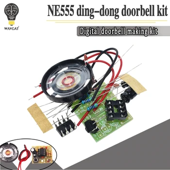 NE555 Дверной звонок Люкс Для электронного производства Дверной звонок Люкс DIY Kit Ding dong дверной звонок Лаборатория сварки печатных плат
