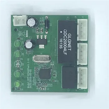 OME 3-портовый модуль переключения PCBA 4-контактный разъем UTP PCBA Модуль со светодиодным дисплеем Позиционирование отверстий для винта Мини-ПК Данные OEM завод
