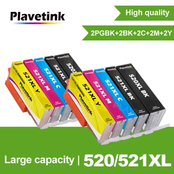 Plavetink Совместимый Для PGI-520 CLI-521 PGI 520 CLI 521 Чернильный Картридж Для Canon PIXMA IP3600 IP4600 IP4700 MX860 MX870 Принтер