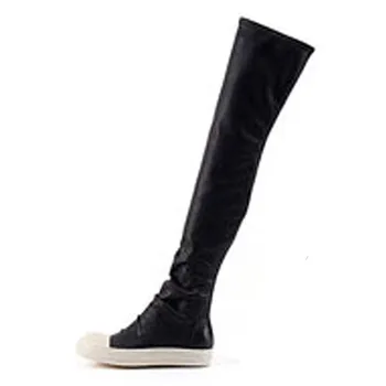 Rick Hip Hop RO Owens/Женские высокие ботинки; Женские осенние ботинки; повседневная зимняя женская обувь на плоской подошве; Женские Высокие женские ботинки