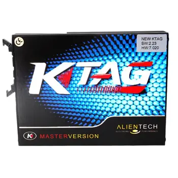 V2.23 KTAG 7.020 K-TAG ECU Инструмент программирования Основная версия без ограничения токена V7.020 KTAG Основной блок Настройка микросхемы K-TAG ECU