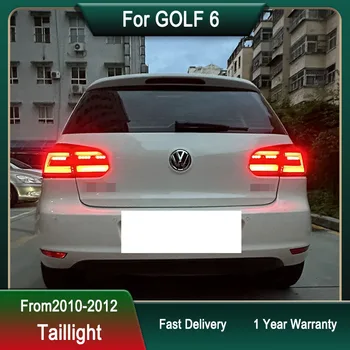 Автомобильные задние фонари для VW GOLF 6 10-12 светодиодный Новый дизайн, задний фонарь заднего хода с повышенным тормозом, динамический указатель поворота, задний фонарь в сборе