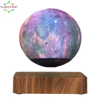 Креативный 3D светодиодный ночник с магнитной левитацией, красочная Вращающаяся Галактика, плавающий стол, Настольная лампа для украшения дома, подарок