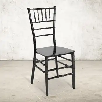 Кресло Chiavari из черной смолы серии Flash Furniture HERCULES