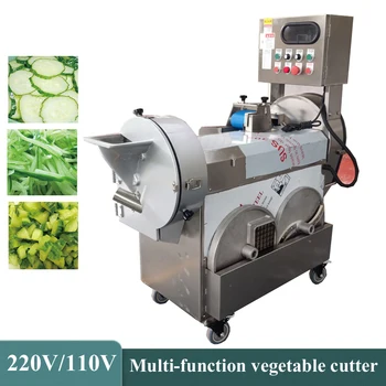 Машина для резки овощей из нержавеющей Стали, профессиональная машина для нарезки картофельных полосок, машина для измельчения овощей и фруктов