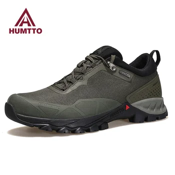 Мужская обувь HUMTTO, новые брендовые повседневные кроссовки без кожи, модная спортивная обувь для мужчин, Роскошные дизайнерские черные мужские кроссовки для бега