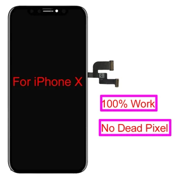 Новый дисплей для iPhone X ЖК-дисплей с сенсорным экраном, дигитайзер в сборе, 5,8-дюймовый Сменный черный ЖК-дисплей