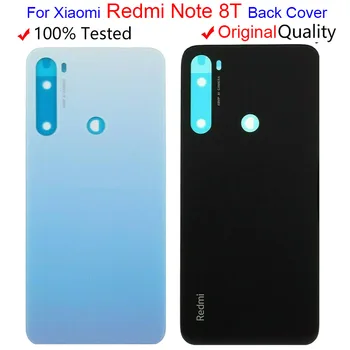 Оригинальная НОВИНКА Для Xiaomi Redmi Note 8T Задняя крышка Батарейного отсека Стеклянная Панель 8 T Корпус задней двери Чехол Для Redmi Note 8T Крышка батарейного отсека