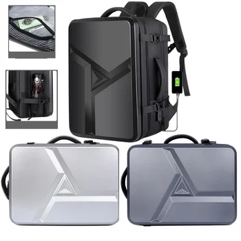 Рюкзак большой емкости, твердая оболочка, сумка для ноутбука, 17-дюймовая сумка для компьютера, материал ABS, водонепроницаемый чемодан для путешествий