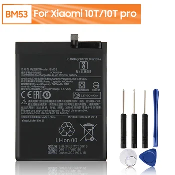Сменный аккумулятор BM53 для Xiaomi 10T 10T Pro Mi 10T Mi 10T Pro Сменный аккумулятор телефона 5000 мАч с бесплатными инструментами