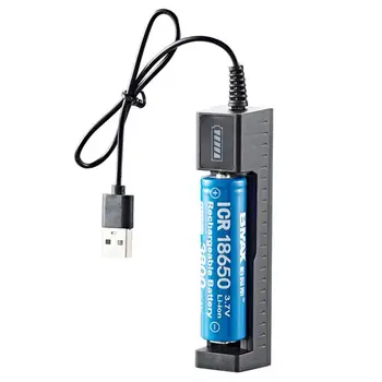 Универсальное USB Смарт-зарядное устройство с одним слотом 18650 16650 21700 26650 Литиевое зарядное устройство Фонарик Игрушка 3,7 В-4,2 В Осветительный блок питания