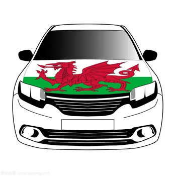 Флаги Уэльса, флаги на крышке капота автомобиля, 3,3x5 футов/5x7ft, 100% полиэстер, баннер на капоте автомобиля