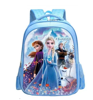 Школьный рюкзак из мультфильма Диснея Замороженная Эльза Анна для девочек, милая сумка для начальной школы, милый рюкзак для детского сада